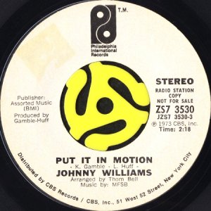 画像2: JOHNNY WILLIAMS / PUT IT IN MOTION (45's) (WHITE PROMO) (2)