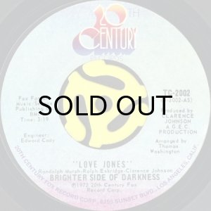 画像1: BRIGHTER SIDE OF DARKNESS / LOVE JONES (45's) (1)