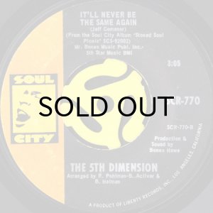 画像2: THE 5TH DIMENSION / CALIFORNIA SOUL (45's) (2)