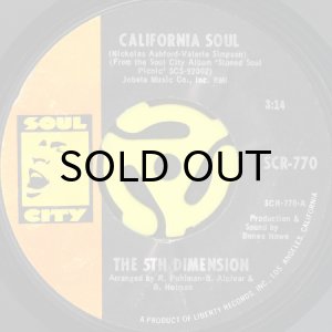 画像1: THE 5TH DIMENSION / CALIFORNIA SOUL (45's) (1)