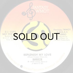 画像2: BREEZE / REPLENISH MY LOVE (45's) (PROMO) (2)