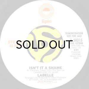 画像2: LABELLE / ISN'T IT A SHAME (45's) (WHITE PROMO) (2)