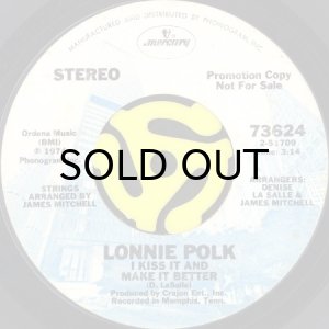 画像2: LONNIE POLK / I CAN MAKE YOU HAPPY (45's) (WHITE PROMO) (2)