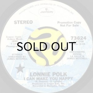 画像1: LONNIE POLK / I CAN MAKE YOU HAPPY (45's) (WHITE PROMO) (1)
