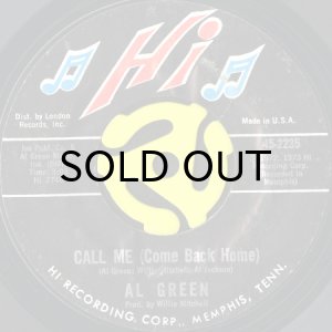 画像1: AL GREEN / CALL ME (COME BACK HOME) (45's) (1)