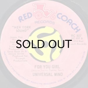 画像2: UNIVERSAL MIND / SOMETHING FISHY GOING ON b/w FOR YOU GIRL (45's) (2)