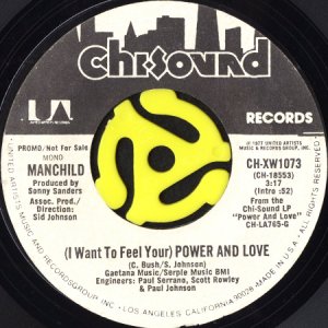 画像1: MANCHILD / (I WANT TO FEEL YOUR) POWER AND LOVE (45's) (PROMO) (1)