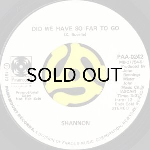 画像2: SHANNON / I CAN'T MOVE NO MOUNTAINS (45's) (WHITE PROMO) (2)