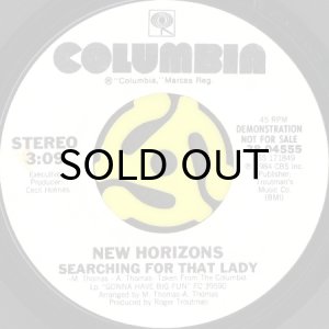 画像2: NEW HORIZONS / SEARCHING FOR THAT LADY (45's) (WHITE PROMO) (2)