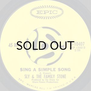 画像2: SLY & THE FAMILY STONE / EVERYDAY PEOPLE b/w SING A SIMPLE SONG (45's) (2)