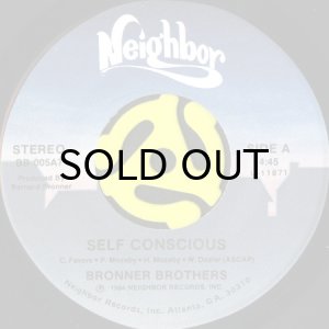 画像3: BRONNER BROTHERS / SELF CONSCIOUS (45's) (PICTURE SLEEVE) (3)