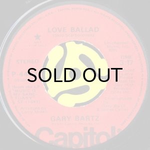 画像2: GARY BARTZ / LOVE BALLAD (45's) (PROMO) (2)
