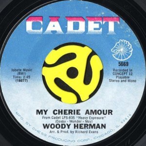 画像1: WOODY HERMAN / MY CHERIE AMOUR b/w THE HUT (45's) (1)