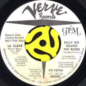 画像1: LA CLAVE / SALLY GO 'ROUND THE ROSES (45's) (WHITE PROMO) (1)