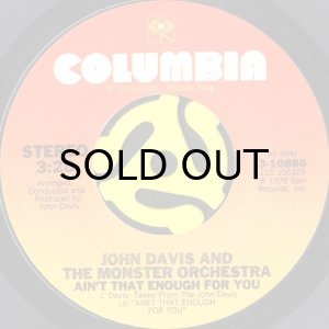 画像1: JOHN DAVIS & THE MONSTER ORCHESTRA / AIN'T THAT ENOUGH FOR YOU (45's) (1)