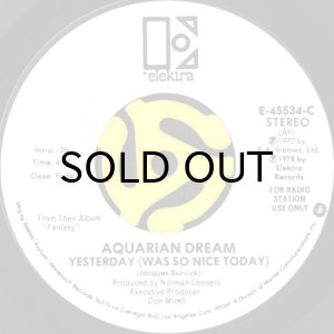 画像2: AQUARIAN DREAM / PLAY IT FOR ME b/w YESTERDAY (WAS SO NICE TODAY) (45's) (WHITE PROMO) (2)