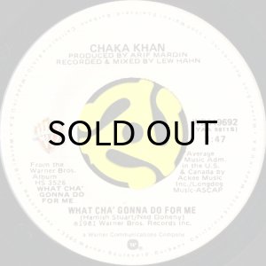 画像1: CHAKA KHAN / WHAT CHA' GONNA DO FOR ME (45's) (1)