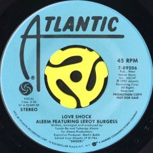 画像1: ALEEM feat. LEROY BURGESS / LOVE SHOCK (45's) (PROMO) (1)