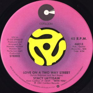 画像1: STACY LATTISAW / LOVE ON A TWO WAY STREET (45's) (1)