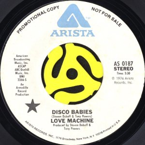画像2: THE LOVE MACHINE / DISCO BABIES (45's) (WHITE PROMO) (2)
