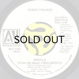 画像1: RENZO FRAIESE / ANGELA b/w 12 ENGLE STREET (45's) (WHITE PROMO) (1)