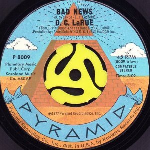 画像2: D.C. LARUE / DON'T KEEP IT IN THE SHADOWS b/w BAD NEWS (45's) (2)