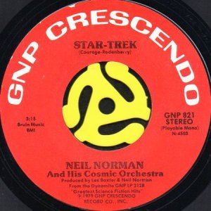 画像1: NEIL NORMAN AND HIS COSMIC ORCHESTRA / STAR-TREK b/w SPACE: 1999 (45's) (1)