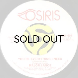 画像2: MAJOR LANCE / YOU'RE EVERYTHING I NEED (45's) (2)