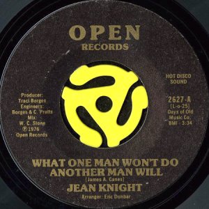 画像1: JEAN KNIGHT / WHAT ONE MAN WON'T DO ANOTHER MAN WILL (45's) (1)