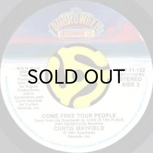 画像2: CURTIS MAYFIELD / TOOT AN'TOOT AN'TOOT b/w COME FREE YOUR PEOPLE (45's) (2)