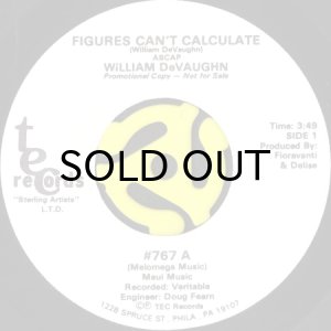 画像1: WILLIAM DEVAUGHN / FIGURES CAN'T CALCULATE (45's) (WHITE PROMO) (1)