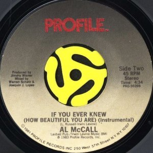 画像2: AL McCALL / IF YOU EVER KNEW (HOW BEAUTIFUL YOU ARE) (45's) (2)