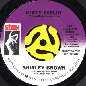 画像1: SHIRLEY BROWN / DIRTY FEELIN' (45's) (PROMO) (1)