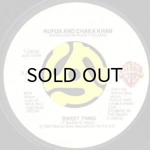 画像2: RUFUS AND CHAKA KHAN / AIN'T NOBODY b/w SWEET THING (LIVE) (45's) (2)