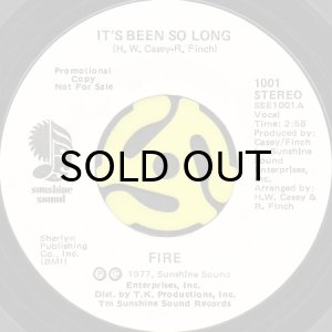 画像2: FIRE / IT'S BEEN SO LONG (45's) (WHITE PROMO) (2)