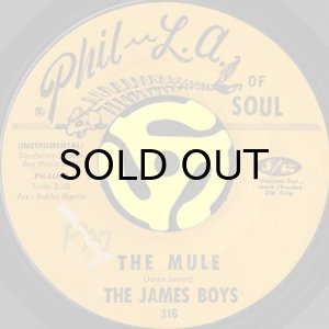 画像2: THE JAMES BOYS / THE HORSE b/w THE MULE (45's) (2)