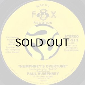 画像1: PAUL HUMPHREY / HUMPHREY'S OVERTURE b/w BIONIC SALSA (45's) (1)