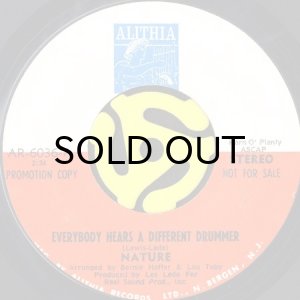 画像2: NATURE / EVERYBODY HEARS A DIFFERENT DRUMMER (45's) (PROMO) (2)