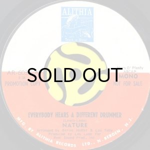 画像1: NATURE / EVERYBODY HEARS A DIFFERENT DRUMMER (45's) (PROMO) (1)