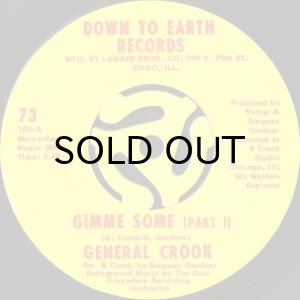画像1: GENERAL CROOK / GIMME SOME (45's) (1)