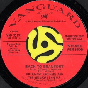 画像2: THE PAZANT BROTHERS AND THE BEAUFORT EXPRESS / BACK TO BEAUFORT (45's) (2)