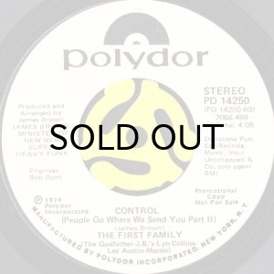 画像2: THE FIRST FAMILY / CONTROL (PEOPLE GO WHERE WE SEND YOU) (45's) (WHITE PROMO) (2)