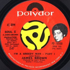 画像1: JAMES BROWN / I'M A GREEDY MAN (45's) (1)