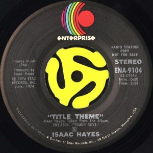 画像2: ISAAC HAYES / TITLE THEME (45's) (PROMO) (VINYL PRESS) (2)