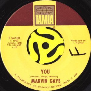 画像1: MARVIN GAYE / YOU b/w CHANGE WHAT YOU CAN (45's) (1)