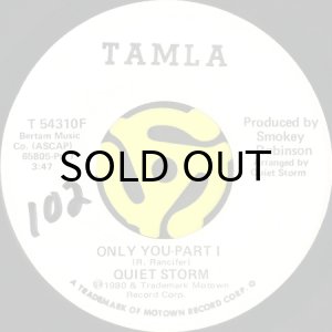 画像2: QUIET STORM / ONLY YOU (45's) (WHITE PROMO) (2)
