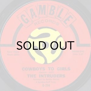 画像1: THE INTRUDERS / COWBOYS TO GIRLS b/w TURN THE HANDS OF TIME (45's) (1)