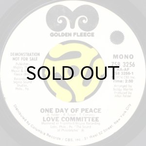 画像1: LOVE COMMITTEE / ONE DAY OF PEACE (45's) (WHITE PROMO) (1)