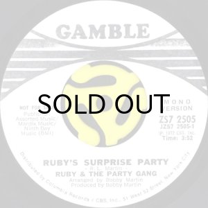 画像1: RUBY & THE PARTY GANG / RUBY'S SURPRISE PARTY (45's) (WHITE PROMO) (1)