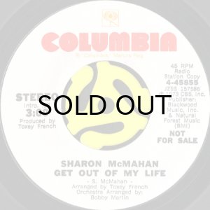 画像2: SHARON McMAHAN / GET OUT OF MY LIFE (45's) (WHITE PROMO) (2)